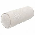 Cojín cilíndrico 20 x 50 cm de tejido beige para apoyo decorativo