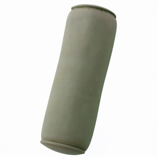 Cojín cilíndrico 18 x 60 cm textil verde salvia decorativo